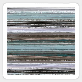 Blue Day Rustic Stripes Sticker